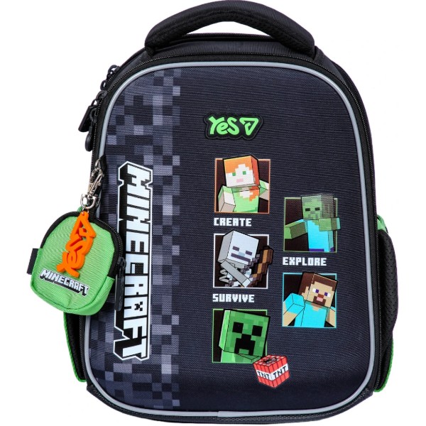 Фото - Рюкзак школьный YES H-100S Minecraft Reality (550223)